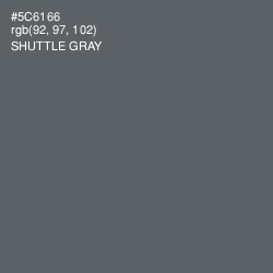 #5C6166 - Shuttle Gray Color Image